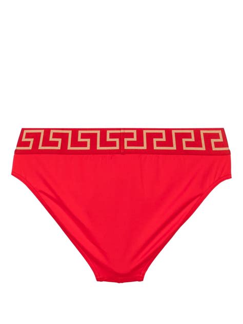 versace red swimsuit|farfetch bikini.